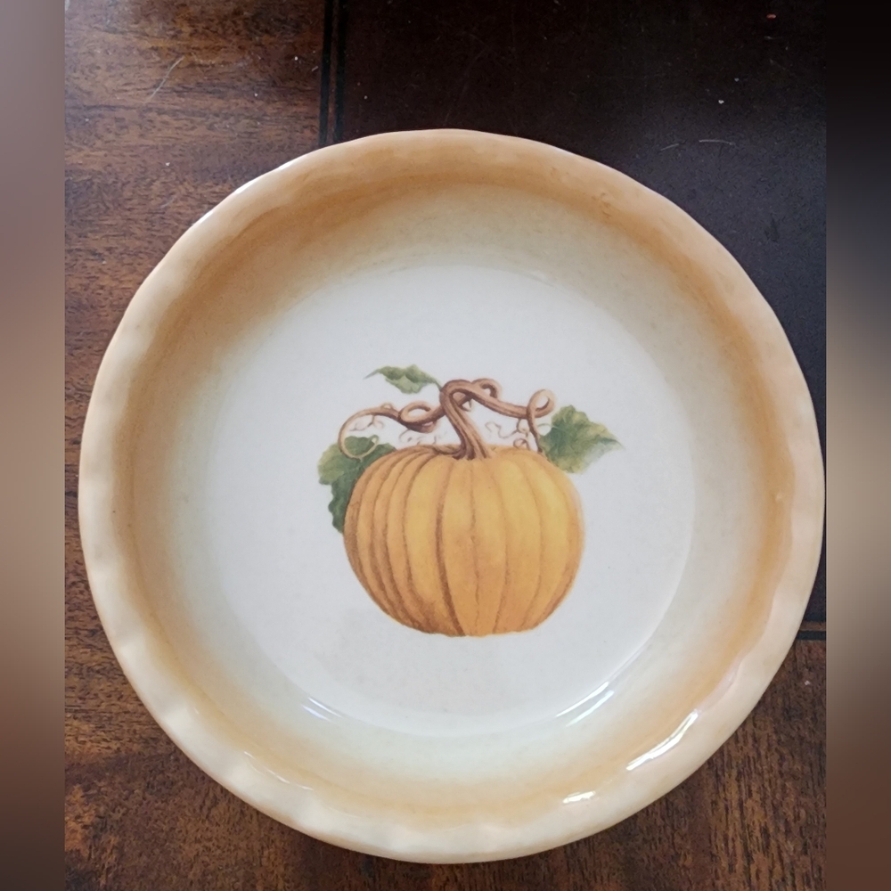 Pumpkin Design Ceramic Serving Bowl